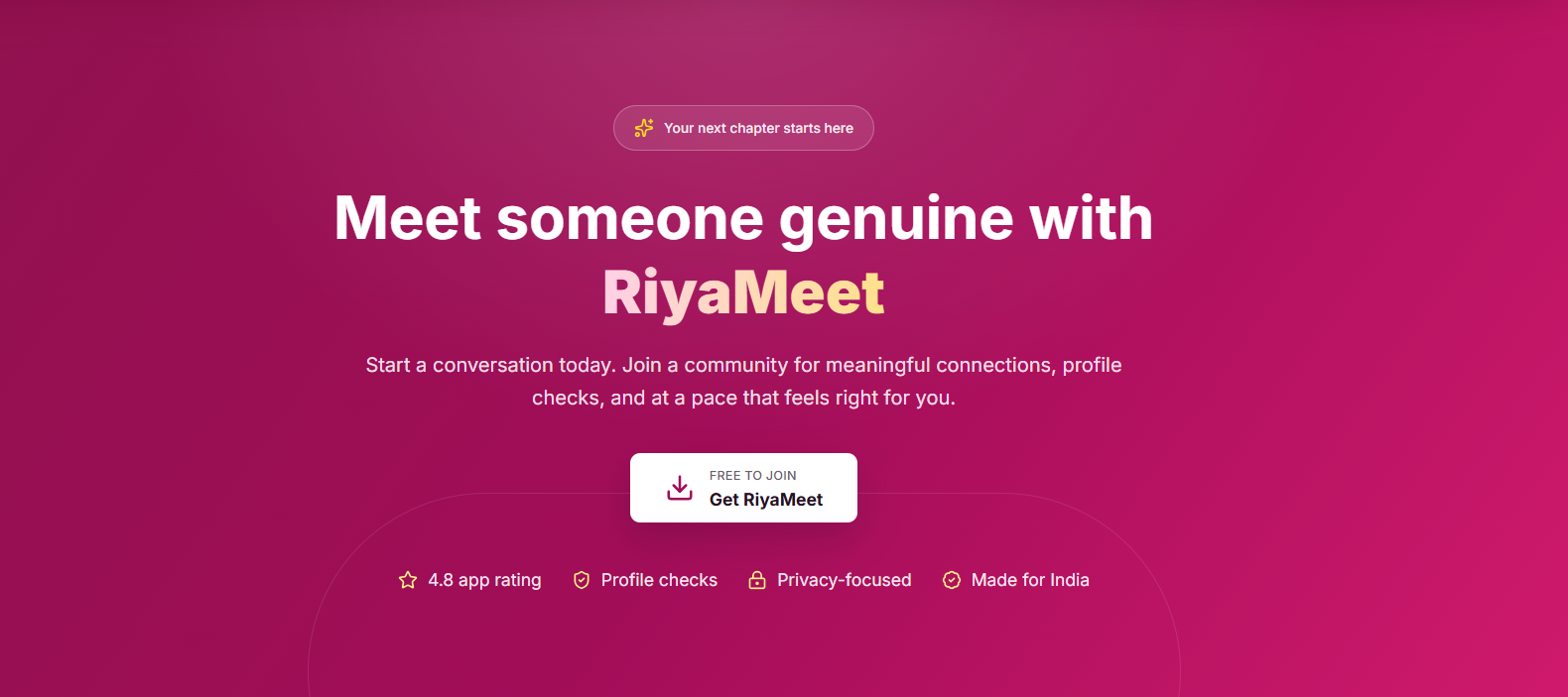 QR code to download the RiyaMeet app